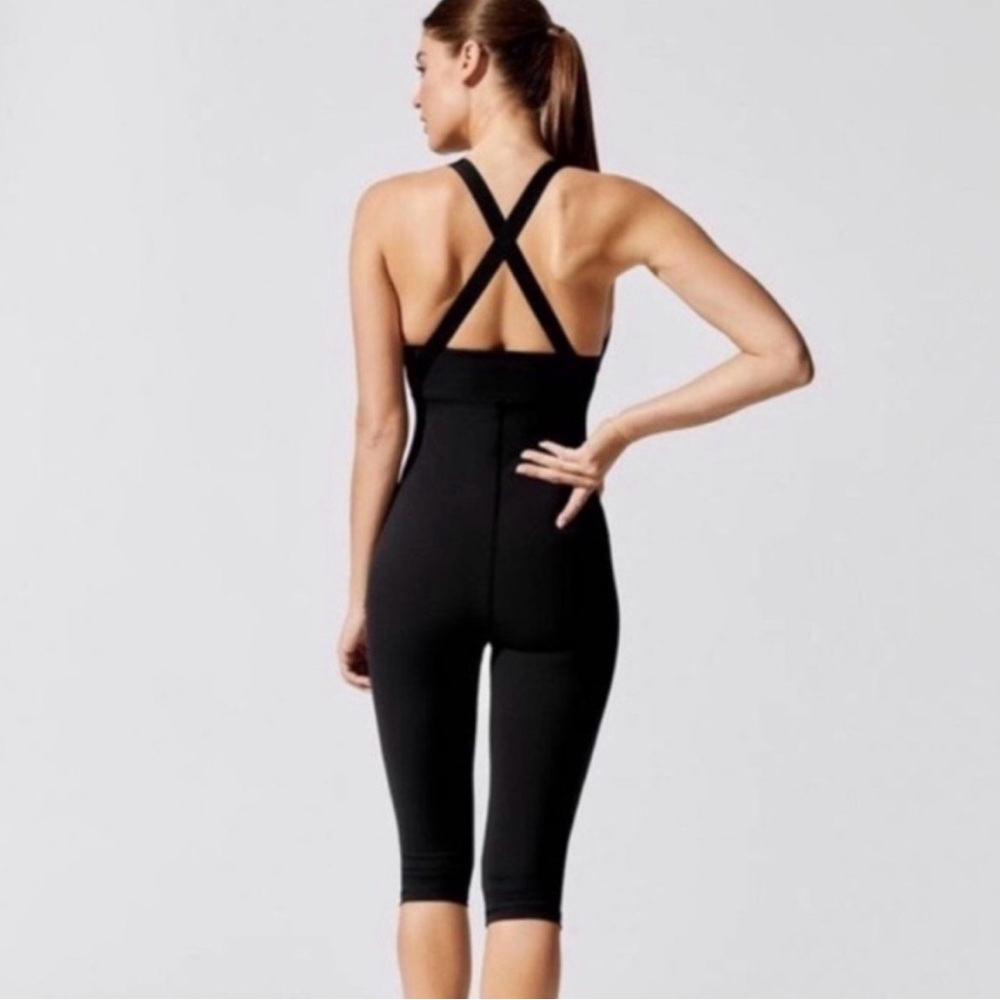 Carbon38 Black Contrast Stitch Jumpsuit - Picture 2 of 5